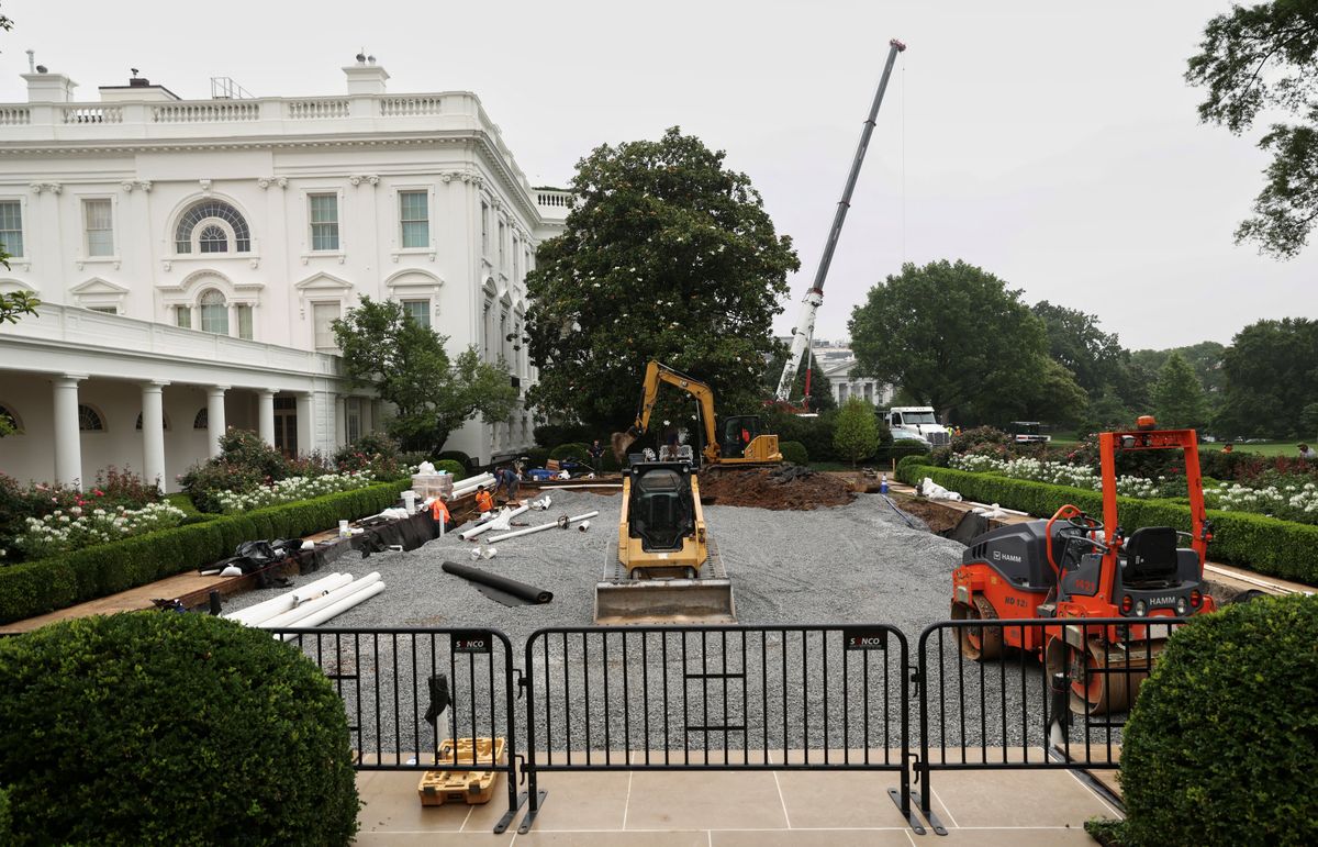 ‘Paved paradise’: Critics fume over Trump's Rose Garden makeover