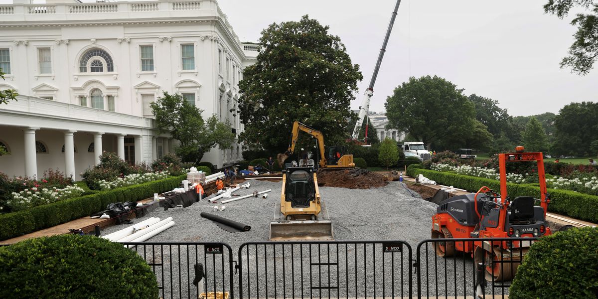 ‘Paved paradise’: Critics fume over Trump's Rose Garden makeover